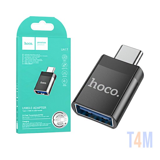 Hoco UA17 OTG Adaptor for Type-c to USB 3.0 Black